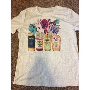 Whiskey & Flowers T-shirt